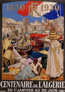 Plakat, der reklamerer for Algeriets hundrede år (1830-1930), 1930